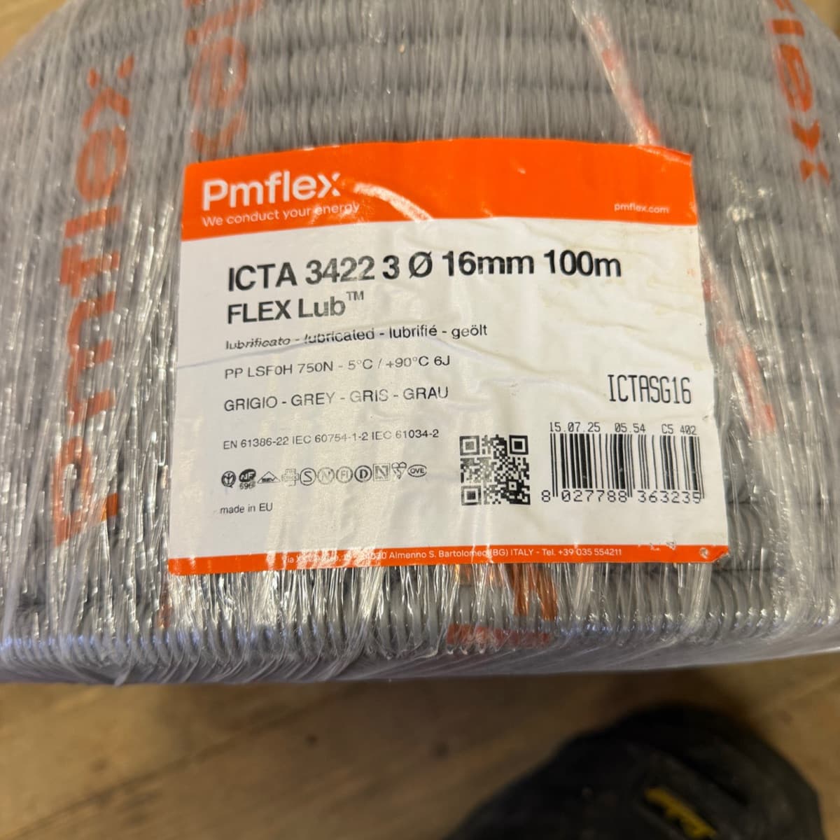 Pmflex ídráttarrör 16mm, 90m