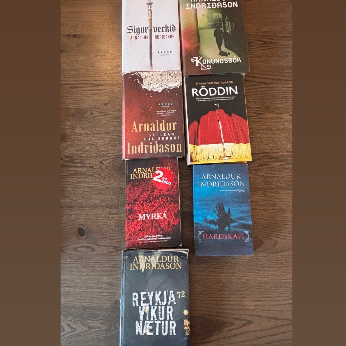 Spennusögur eftir Arnald Indriðason o.fl.