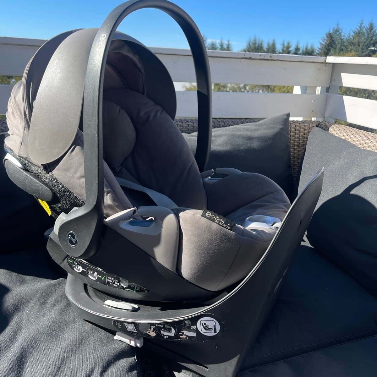 Cybex ungbarnabílstóll með base+svefnpoki