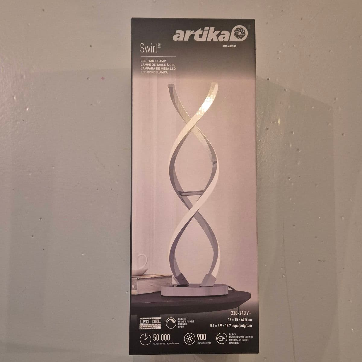 Artika Swirl LED borðlampi