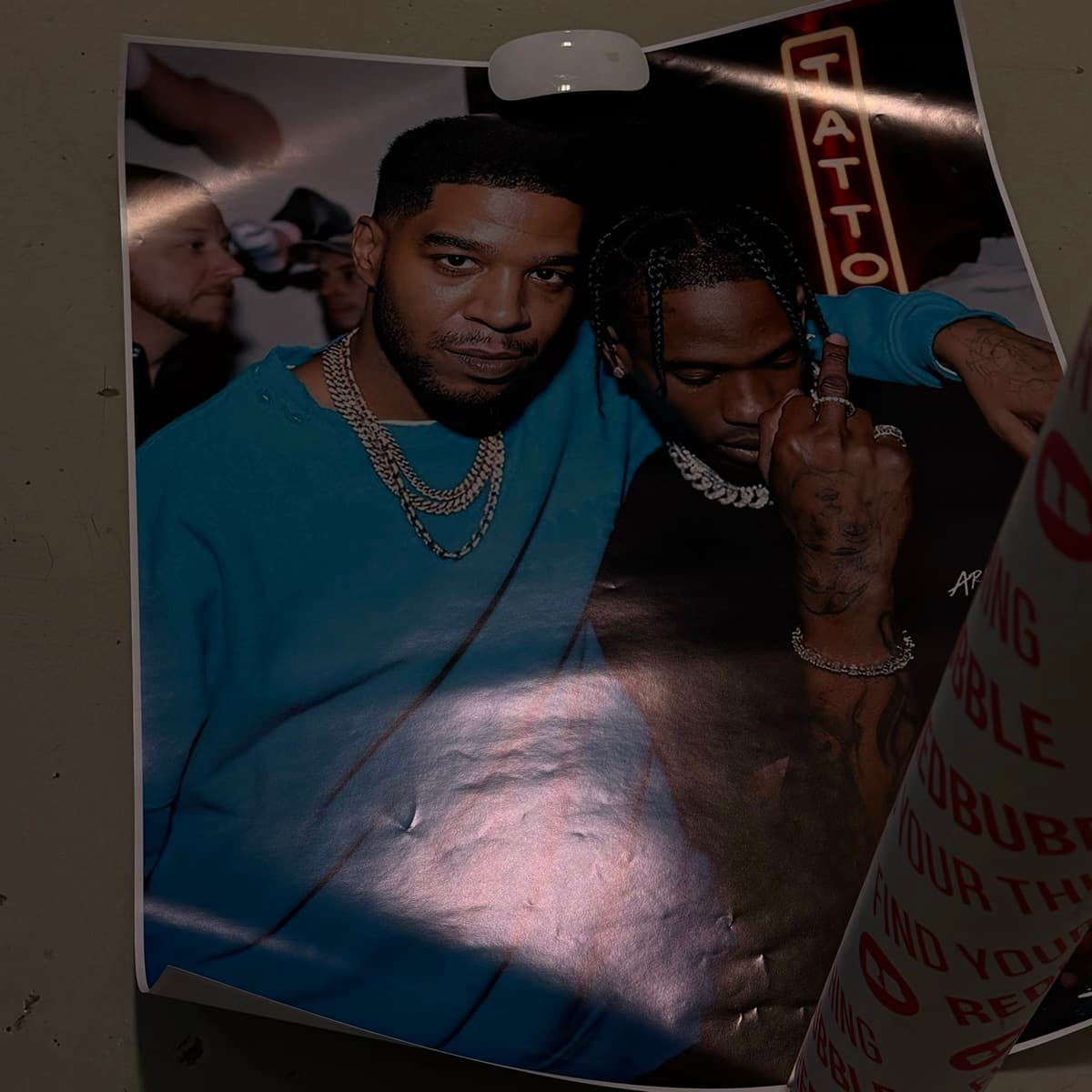 Kid Cudi & Travis Scott veggspjald